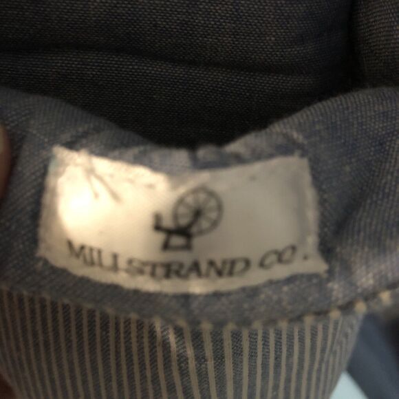 Millstrand Striped Blue & White Soft Slipper Warm Indoor Flat Slides Nonslip 7 - Picture 8 of 16